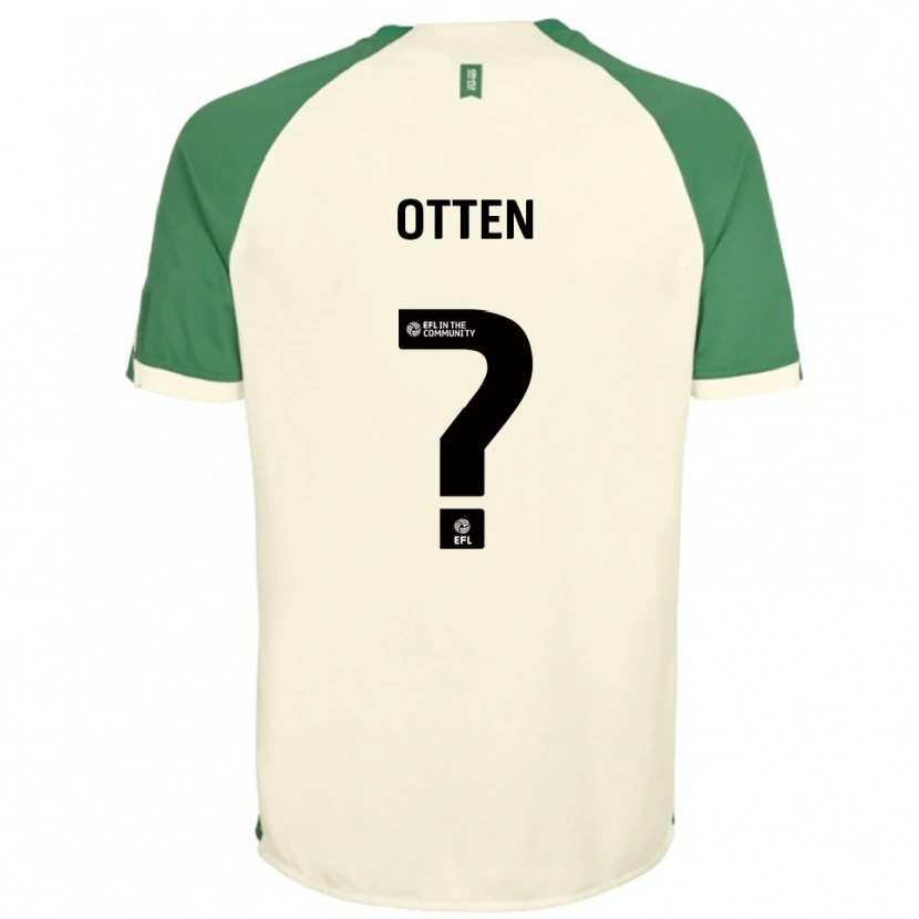 Danxen Bambino Maglia Gisela Otten #0 Bianco Sporco Verde Kit Gara Away 2025/26 Maglietta