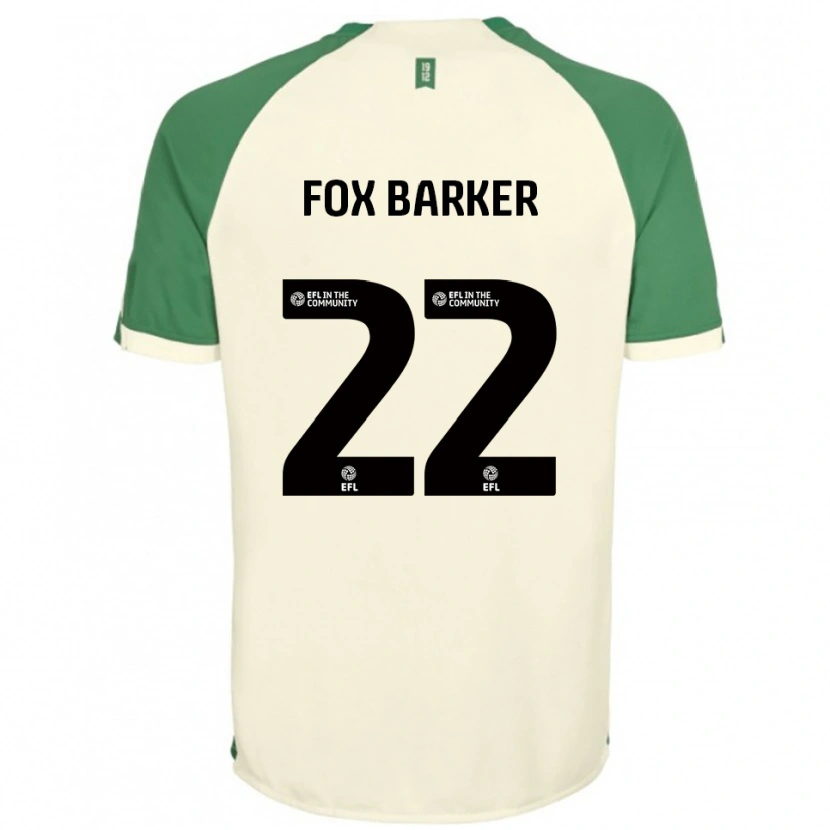 Danxen Bambino Maglia Mistie Fox-Barker #22 Bianco Sporco Verde Kit Gara Away 2025/26 Maglietta