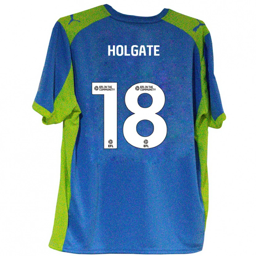 Danxen Bambino Maglia Harrison Holgate #18 Azzurro Giallo Kit Gara Away 2025/26 Maglietta