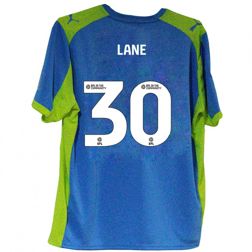 Danxen Bambino Maglia Mikey Lane #30 Azzurro Giallo Kit Gara Away 2025/26 Maglietta