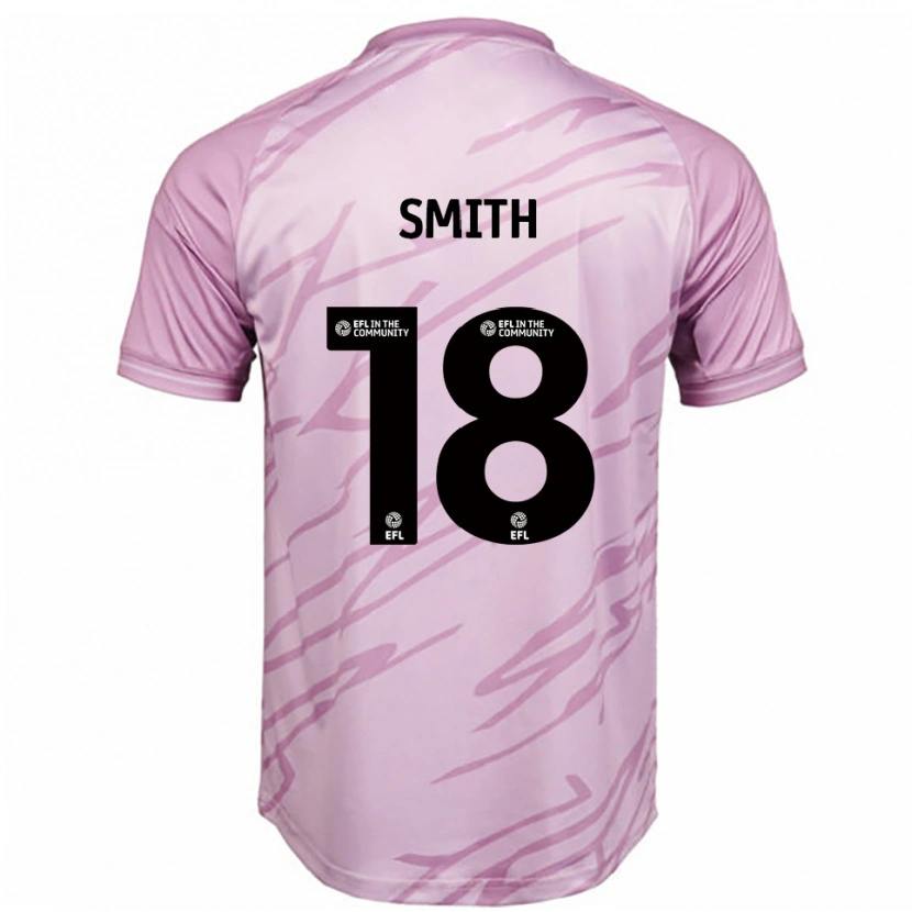 Danxen Bambino Maglia Katy Smith #18 Rosa Nero Kit Gara Away 2025/26 Maglietta