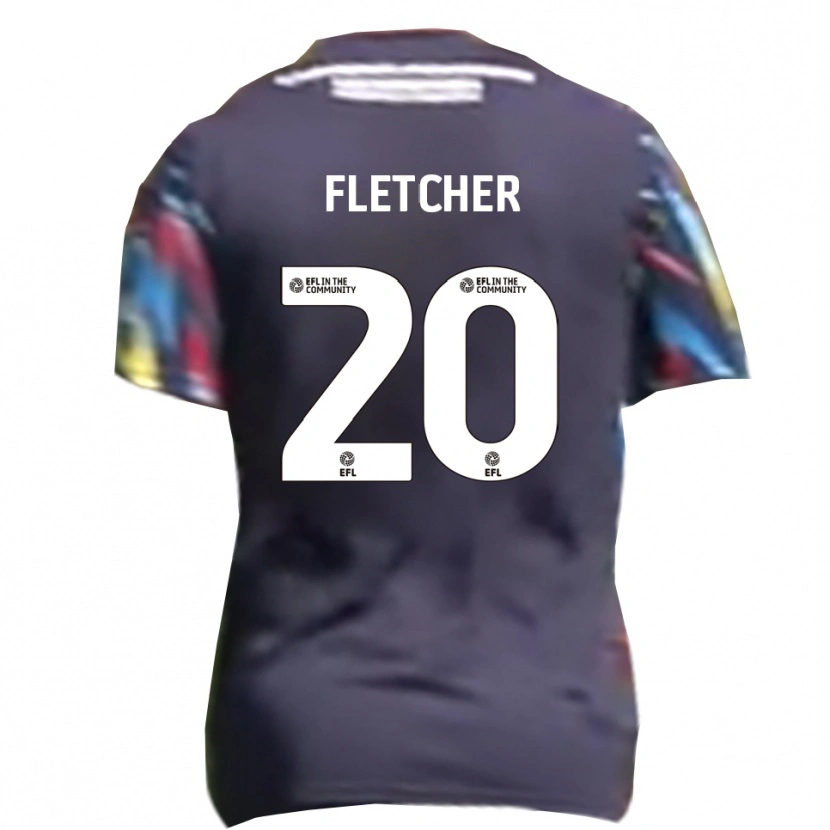 Danxen Bambino Maglia Isaac Fletcher #20 Blu Navy Giallo Rosso Kit Gara Away 2025/26 Maglietta