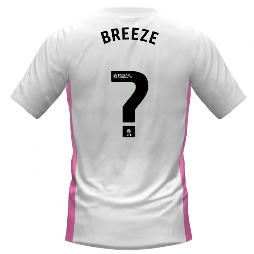 Danxen Bambino Maglia Meghan Breeze #0 Bianco Rosso Kit Gara Away 2025/26 Maglietta