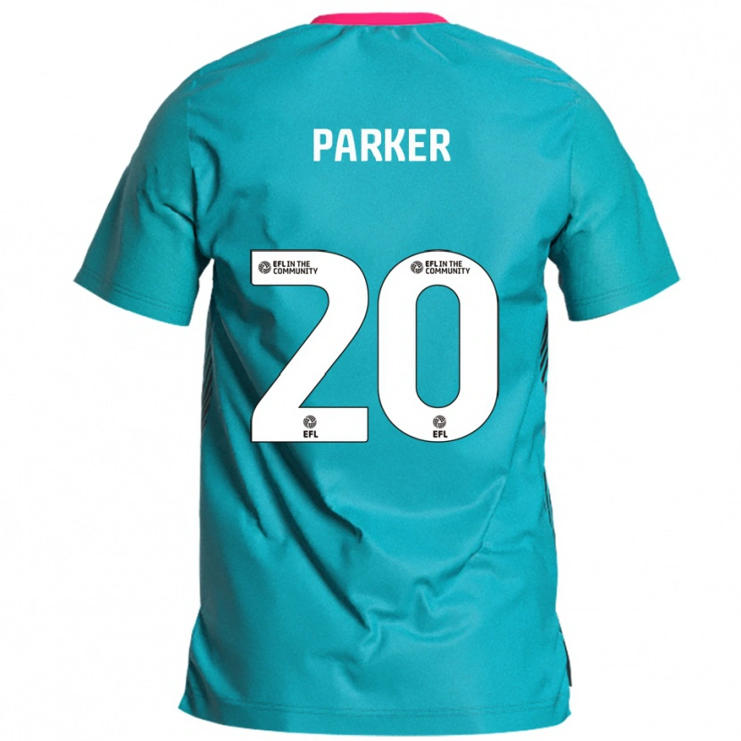 Danxen Bambino Maglia Charley Parker #20 Azzurro Rosa Kit Gara Away 2025/26 Maglietta