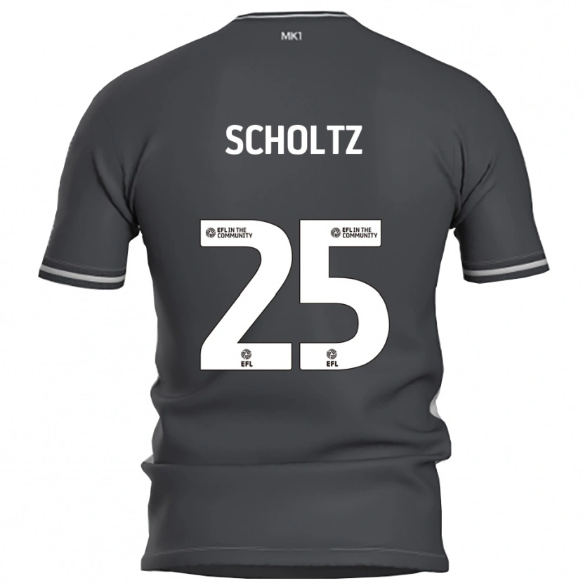 Danxen Bambino Maglia Phoenix Scholtz #25 Grigio Argento Kit Gara Away 2025/26 Maglietta