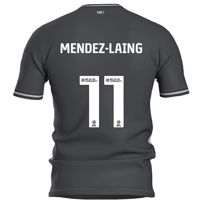 Danxen Bambino Maglia Nathaniel Méndez-Laing #11 Grigio Argento Kit Gara Away 2025/26 Maglietta