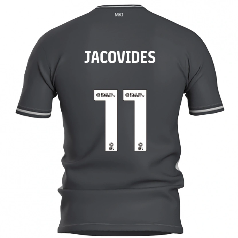 Danxen Bambino Maglia Annaliese Jacovides #11 Grigio Argento Kit Gara Away 2025/26 Maglietta