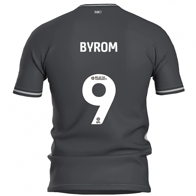 Danxen Bambino Maglia Sophie Byrom #9 Grigio Argento Kit Gara Away 2025/26 Maglietta