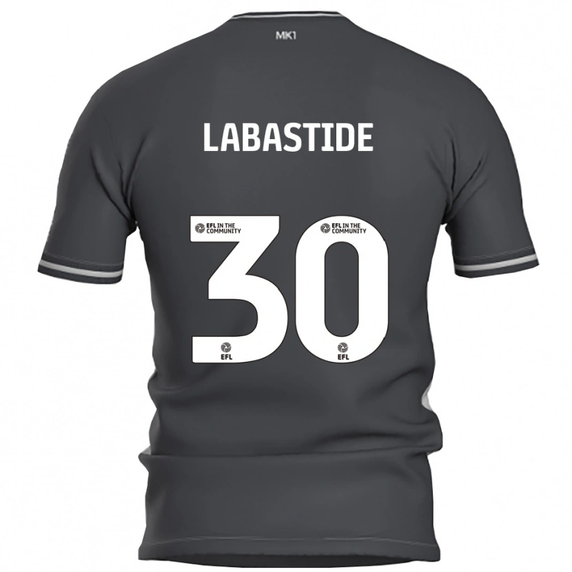 Danxen Bambino Maglia Zara Labastide #30 Grigio Argento Kit Gara Away 2025/26 Maglietta