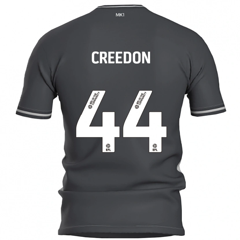 Danxen Bambino Maglia Erin Creedon #44 Grigio Argento Kit Gara Away 2025/26 Maglietta