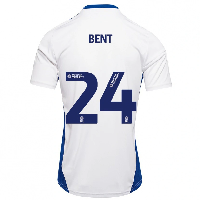 Danxen Bambino Maglia Steph Bent #24 Bianco Blu Kit Gara Away 2025/26 Maglietta