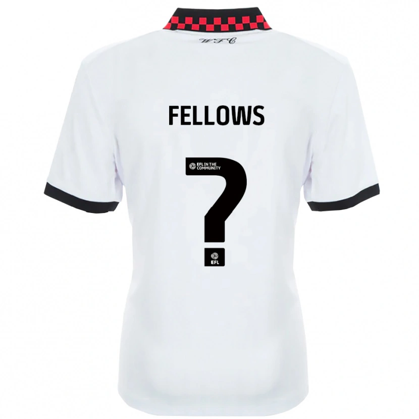 Danxen Bambino Maglia Mia Fellows #0 Bianco Nero Kit Gara Away 2025/26 Maglietta