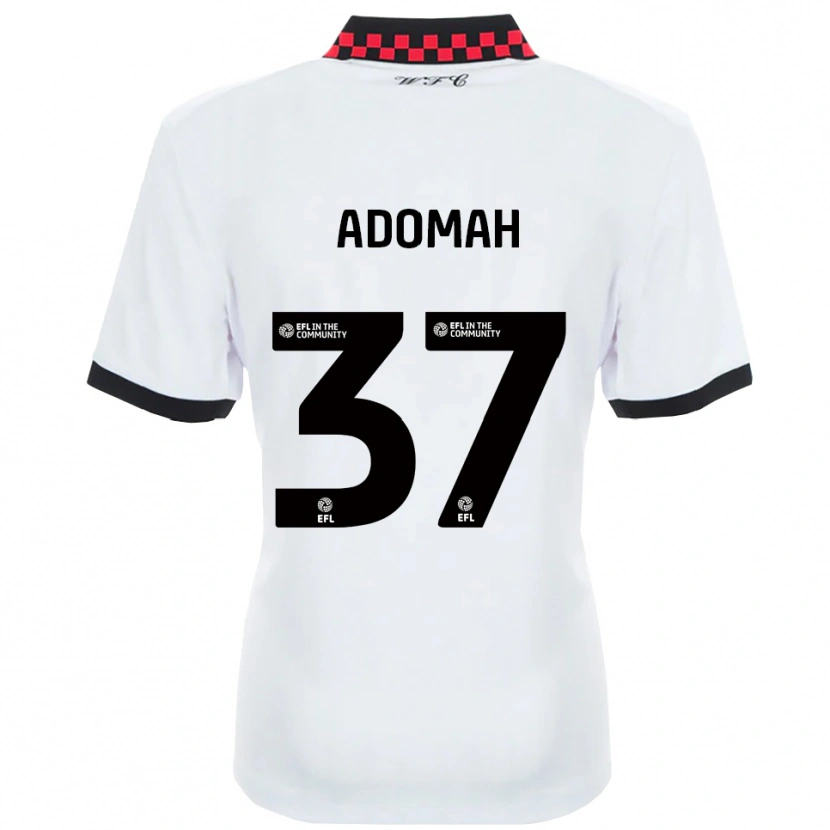 Danxen Bambino Maglia Albert Adomah #37 Bianco Nero Kit Gara Away 2025/26 Maglietta