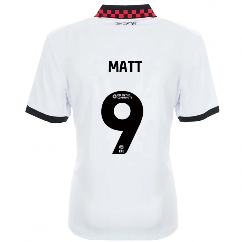 Danxen Bambino Maglia Jamille Matt #9 Bianco Nero Kit Gara Away 2025/26 Maglietta