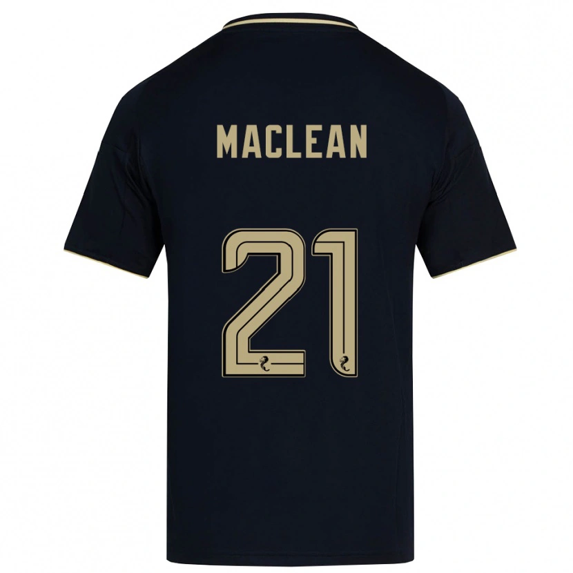 Danxen Bambino Maglia Miriam Maclean #21 Blu Navy Oro Kit Gara Away 2025/26 Maglietta