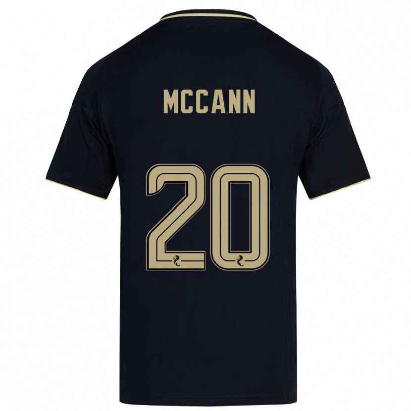 Danxen Bambino Maglia Annalisa Mccann #20 Blu Navy Oro Kit Gara Away 2025/26 Maglietta