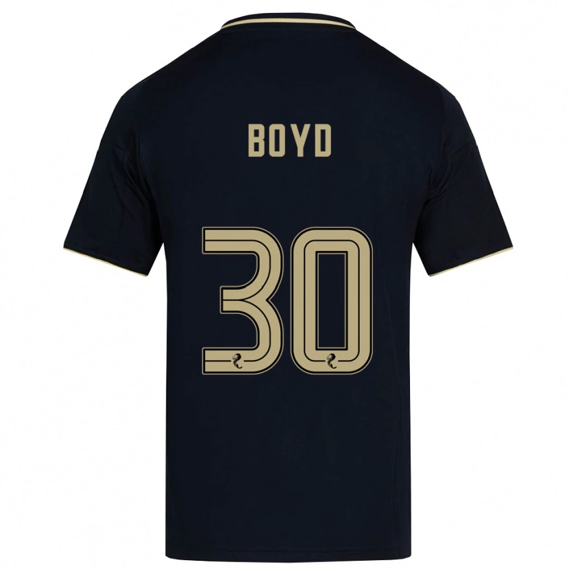 Danxen Bambino Maglia Fletcher Boyd #30 Blu Navy Oro Kit Gara Away 2025/26 Maglietta