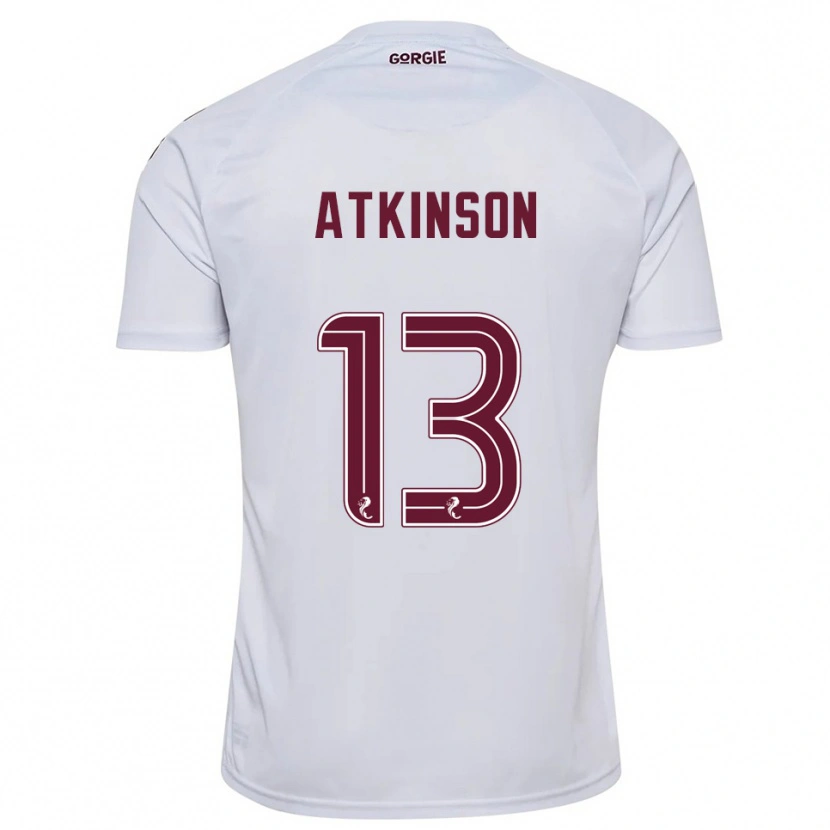 Danxen Bambino Maglia Nathaniel Atkinson #13 Bianco Bordeaux Kit Gara Away 2025/26 Maglietta
