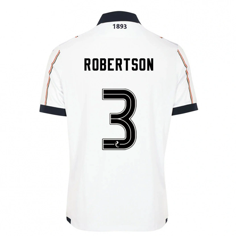 Danxen Bambino Maglia Clark Robertson #3 Bianco Blu Navy Rosso Kit Gara Away 2025/26 Maglietta