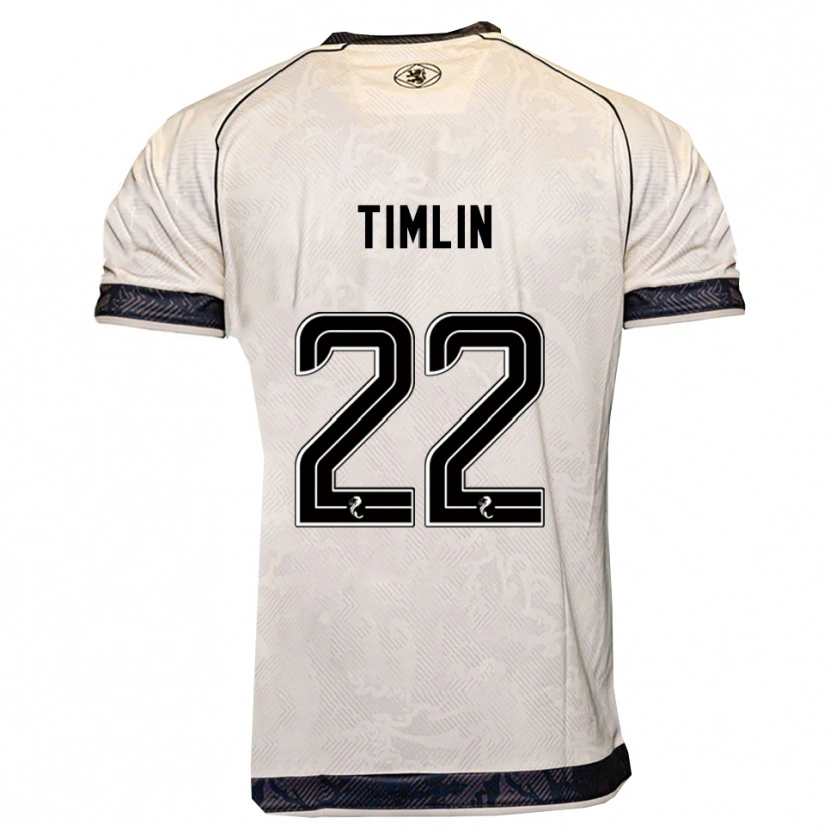 Danxen Bambino Maglia Sophie Timlin #22 Bianco Nero Kit Gara Away 2025/26 Maglietta