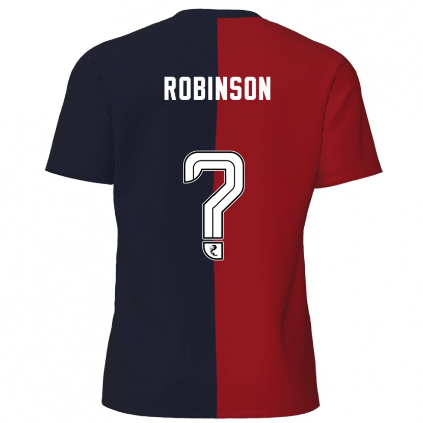 Danxen Bambino Maglia Abby Robinson #0 Rosso Blu Navy Kit Gara Away 2025/26 Maglietta