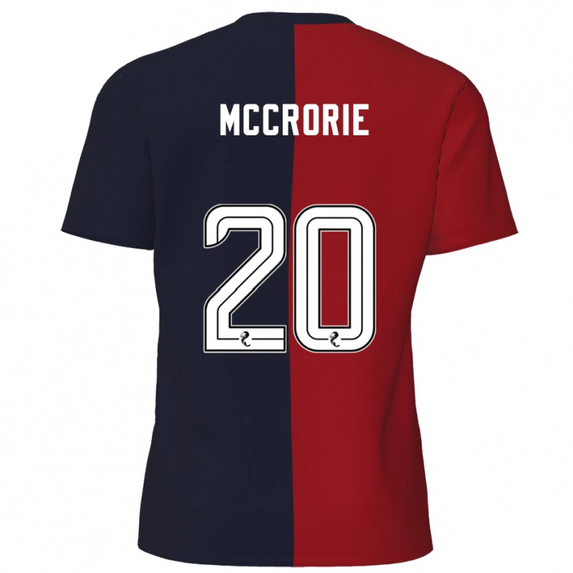 Danxen Bambino Maglia Robby Mccrorie #20 Rosso Blu Navy Kit Gara Away 2025/26 Maglietta