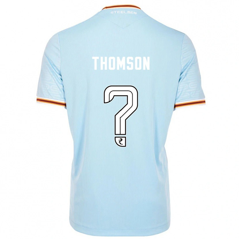 Danxen Bambino Maglia Aaron Thomson #0 Azzurro Kit Gara Away 2025/26 Maglietta