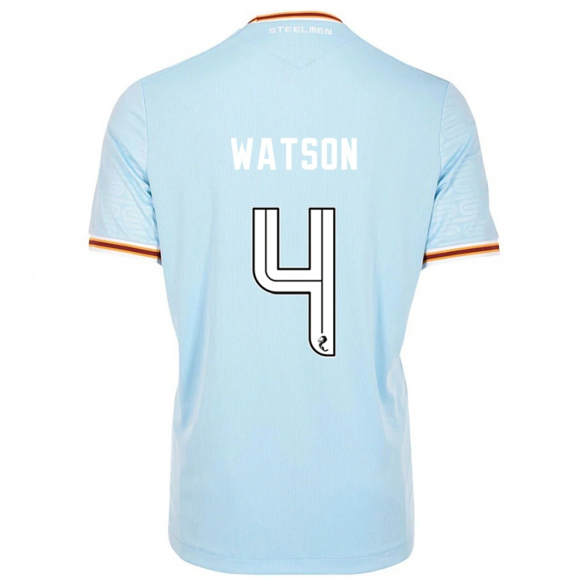 Danxen Bambino Maglia Chelsie Watson #4 Azzurro Kit Gara Away 2025/26 Maglietta