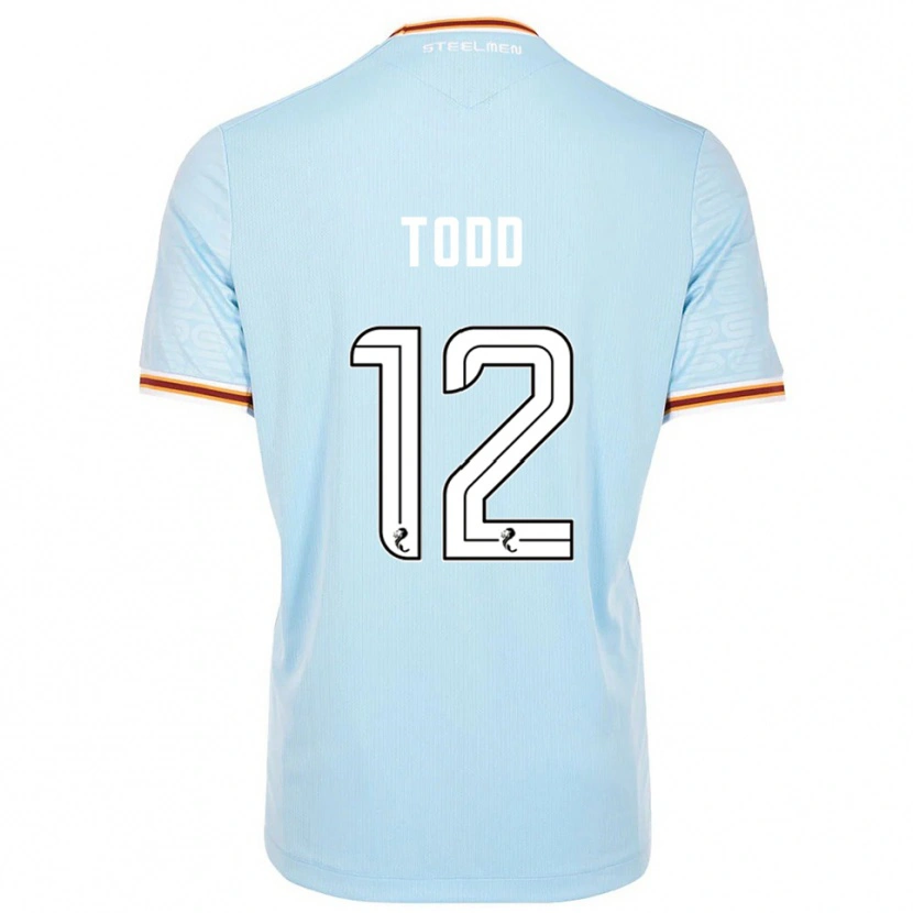 Danxen Bambino Maglia Rachel Todd #12 Azzurro Kit Gara Away 2025/26 Maglietta