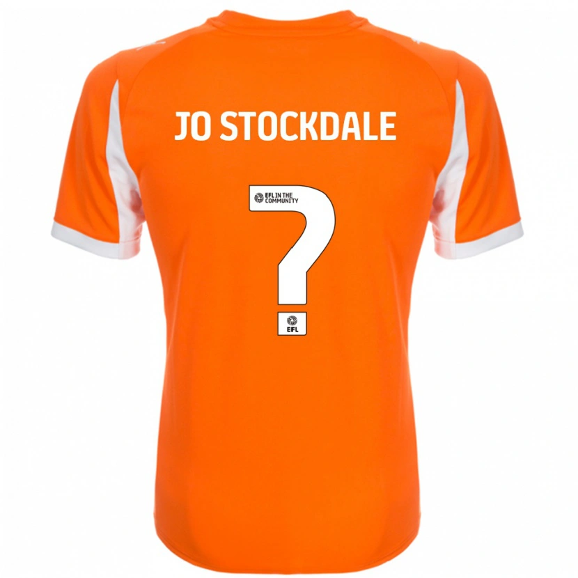 Danxen Uomo Maglia Elly Jo Stockdale #0 Arancione Bianco Kit Gara Home 2025/26 Maglietta