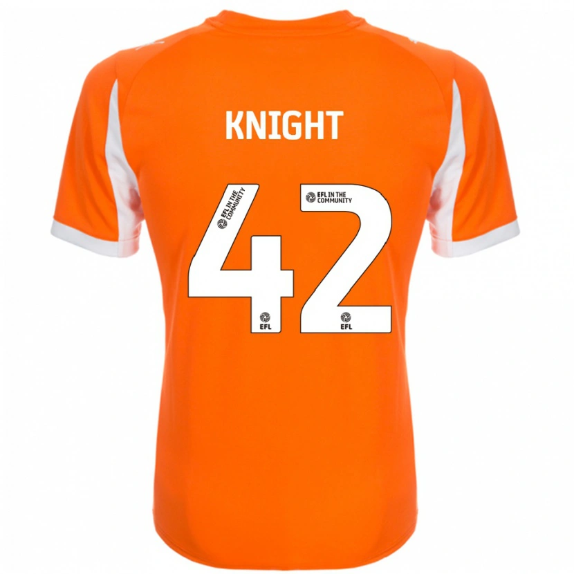 Danxen Uomo Maglia Spencer Knight #42 Arancione Bianco Kit Gara Home 2025/26 Maglietta