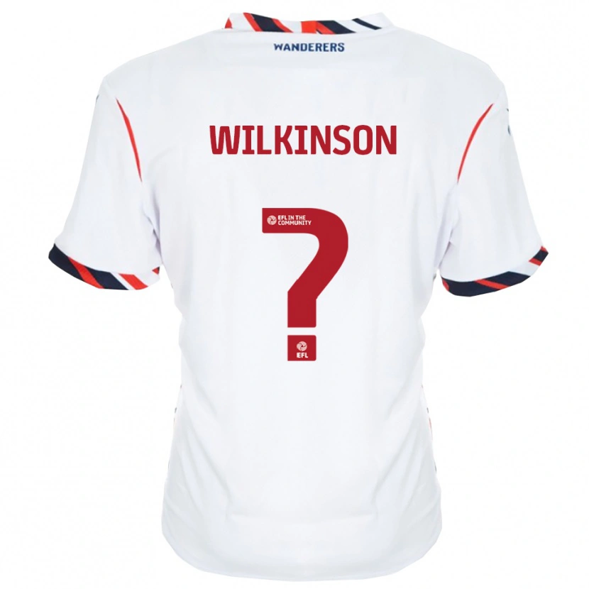 Danxen Uomo Maglia Hannah Wilkinson #0 Bianco Rosso Kit Gara Home 2025/26 Maglietta