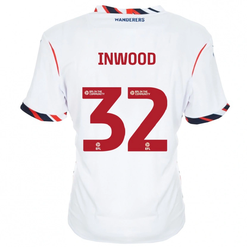 Danxen Uomo Maglia Sam Inwood #32 Bianco Rosso Kit Gara Home 2025/26 Maglietta