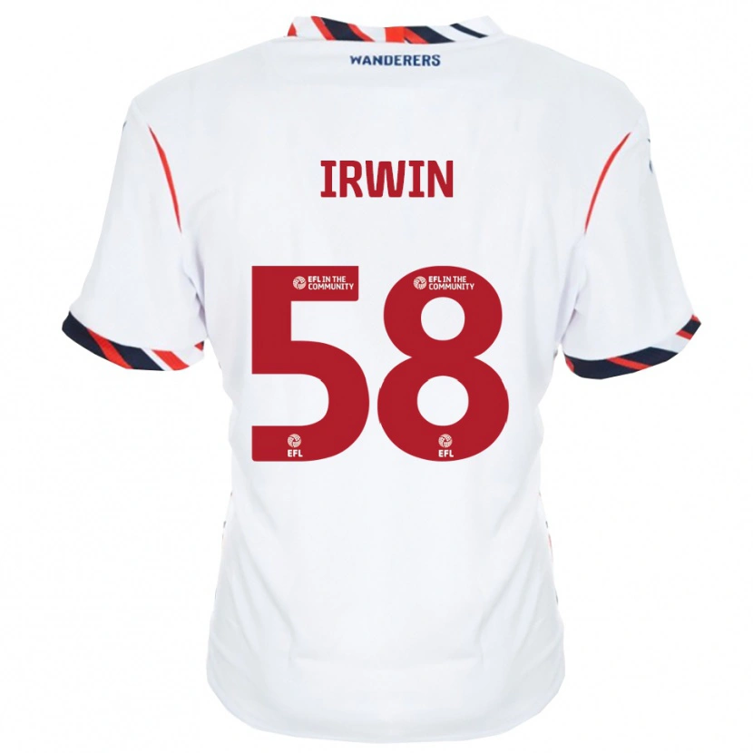 Danxen Uomo Maglia Harley Irwin #58 Bianco Rosso Kit Gara Home 2025/26 Maglietta