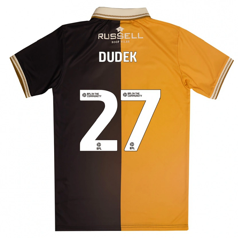 Danxen Uomo Maglia Kamil Dudek #27 Giallo Nero Kit Gara Home 2025/26 Maglietta
