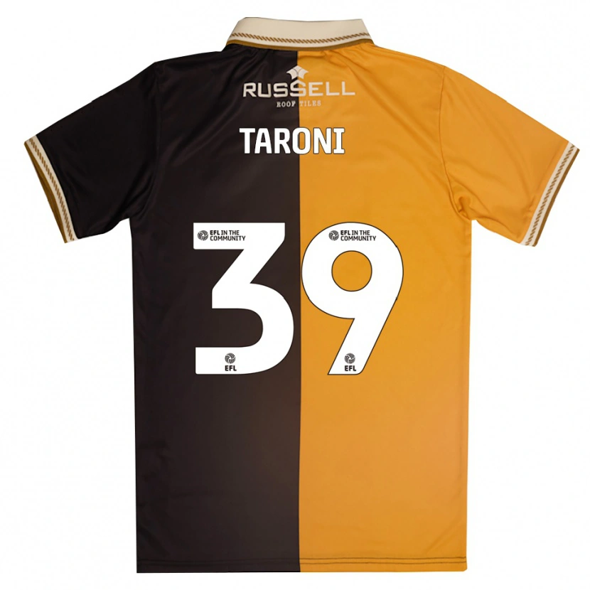 Danxen Uomo Maglia Josh Taroni #39 Giallo Nero Kit Gara Home 2025/26 Maglietta