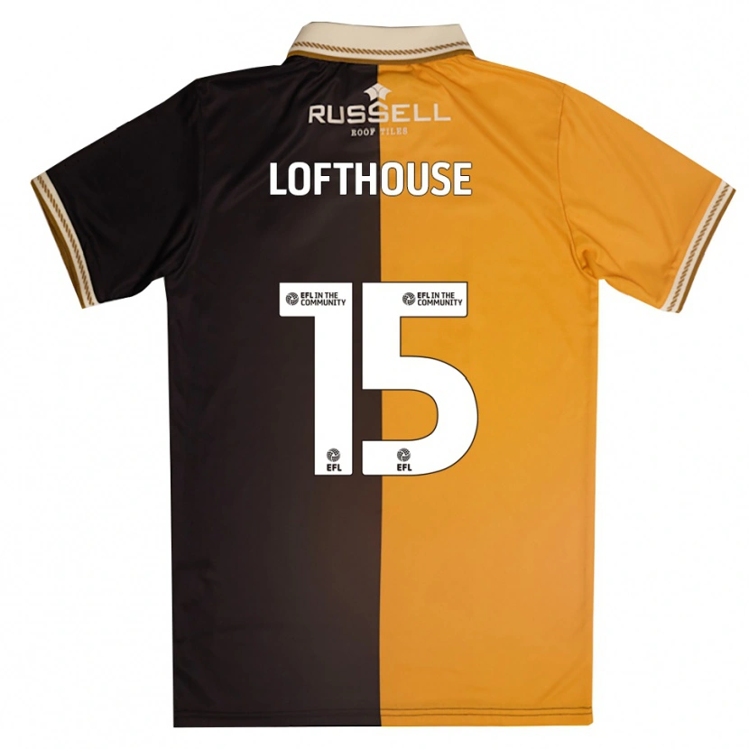 Danxen Uomo Maglia Kyran Lofthouse #15 Giallo Nero Kit Gara Home 2025/26 Maglietta
