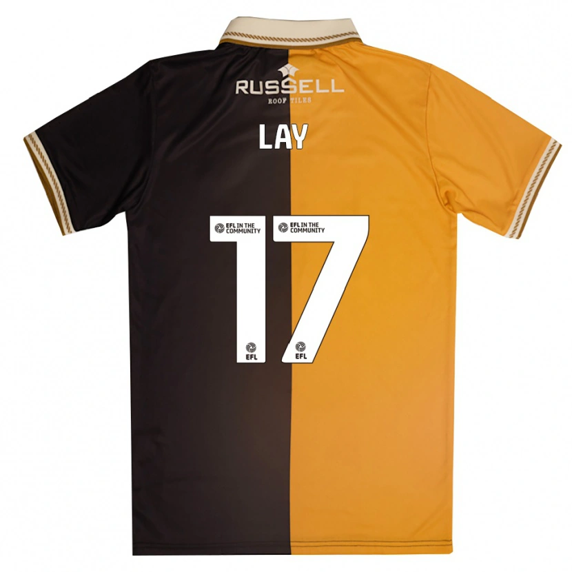 Danxen Uomo Maglia Matty Lay #17 Giallo Nero Kit Gara Home 2025/26 Maglietta