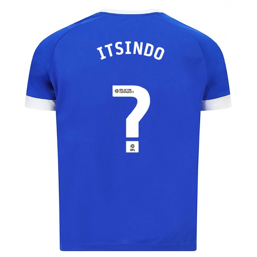 Danxen Uomo Maglia Joshua Itsindo #0 Blu Bianco Kit Gara Home 2025/26 Maglietta
