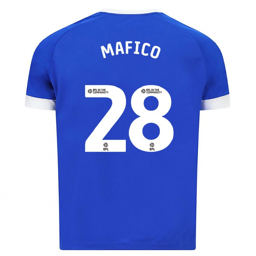 Danxen Uomo Maglia Dakarai Mafico #28 Blu Bianco Kit Gara Home 2025/26 Maglietta