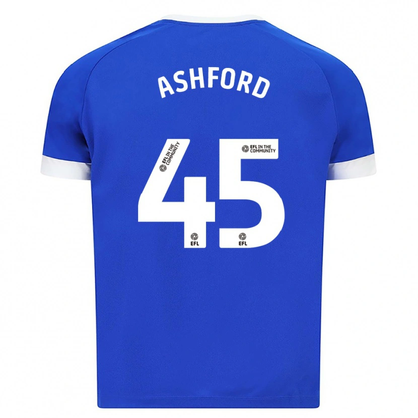 Danxen Uomo Maglia Cian Ashford #45 Blu Bianco Kit Gara Home 2025/26 Maglietta