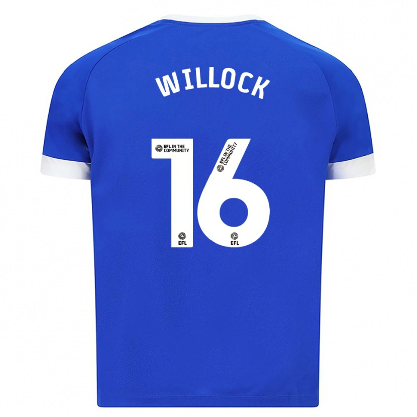 Danxen Uomo Maglia Chris Willock #16 Blu Bianco Kit Gara Home 2025/26 Maglietta