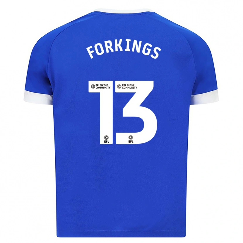 Danxen Uomo Maglia Amelia Forkings #13 Blu Bianco Kit Gara Home 2025/26 Maglietta