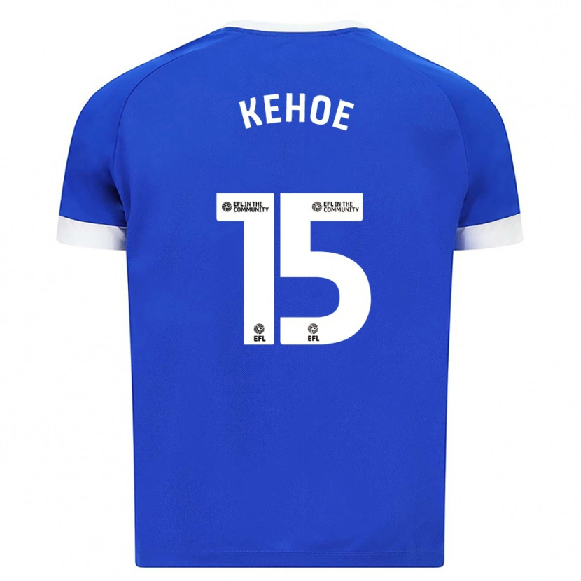 Danxen Uomo Maglia Molly Kehoe #15 Blu Bianco Kit Gara Home 2025/26 Maglietta