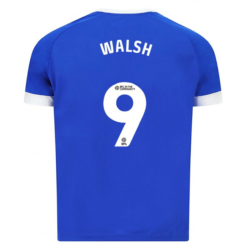 Danxen Uomo Maglia Catherine Walsh #9 Blu Bianco Kit Gara Home 2025/26 Maglietta