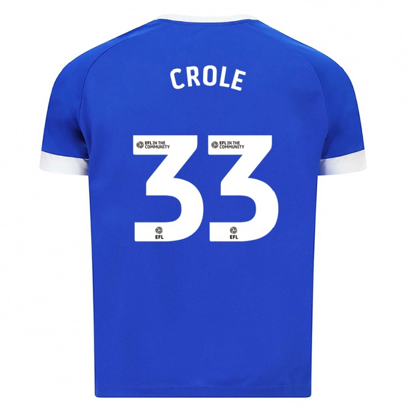Danxen Uomo Maglia James Crole #33 Blu Bianco Kit Gara Home 2025/26 Maglietta