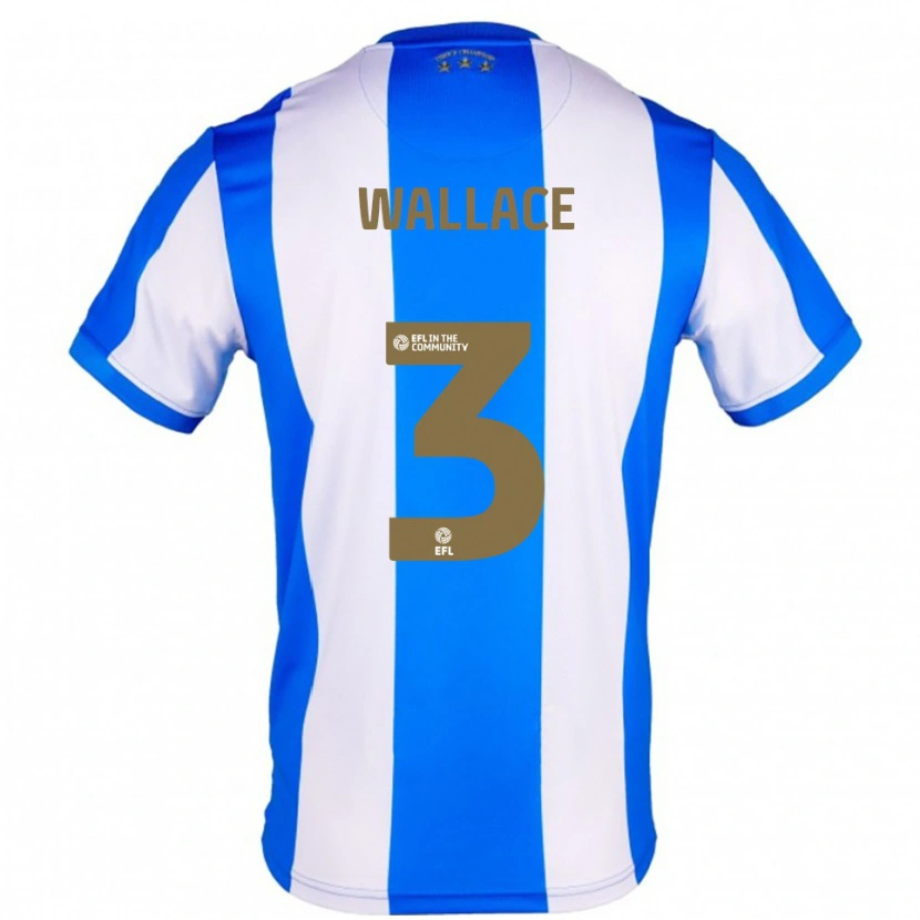 Danxen Uomo Maglia Murray Wallace #3 Blu Bianco Kit Gara Home 2025/26 Maglietta