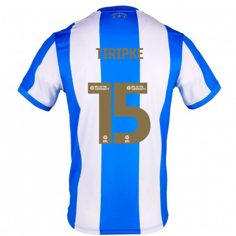 Danxen Uomo Maglia Ashley Tiripke #15 Blu Bianco Kit Gara Home 2025/26 Maglietta