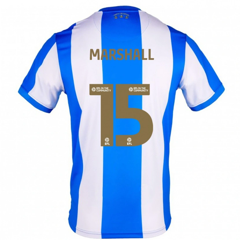 Danxen Uomo Maglia Georgia Marshall #15 Blu Bianco Kit Gara Home 2025/26 Maglietta