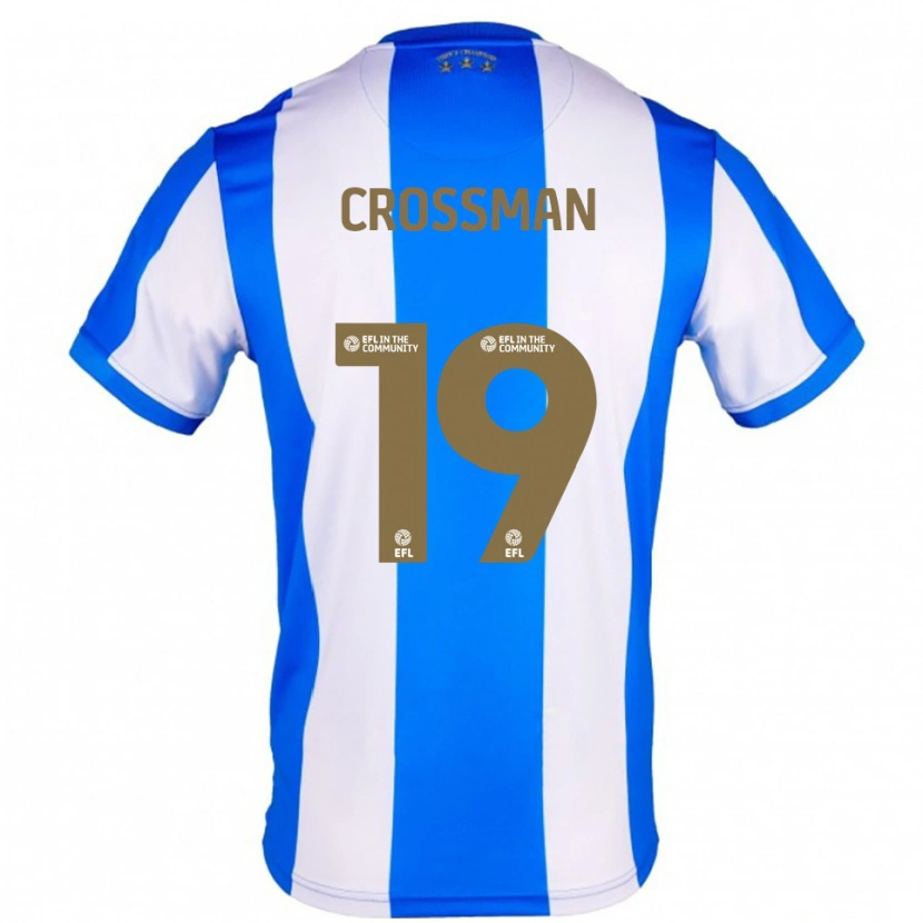 Danxen Uomo Maglia Paige Crossman #19 Blu Bianco Kit Gara Home 2025/26 Maglietta